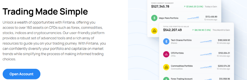 Alt-Text: Besuchen Sie Fintanas Website und erfahren Sie mehr über seine Handelsplattform.